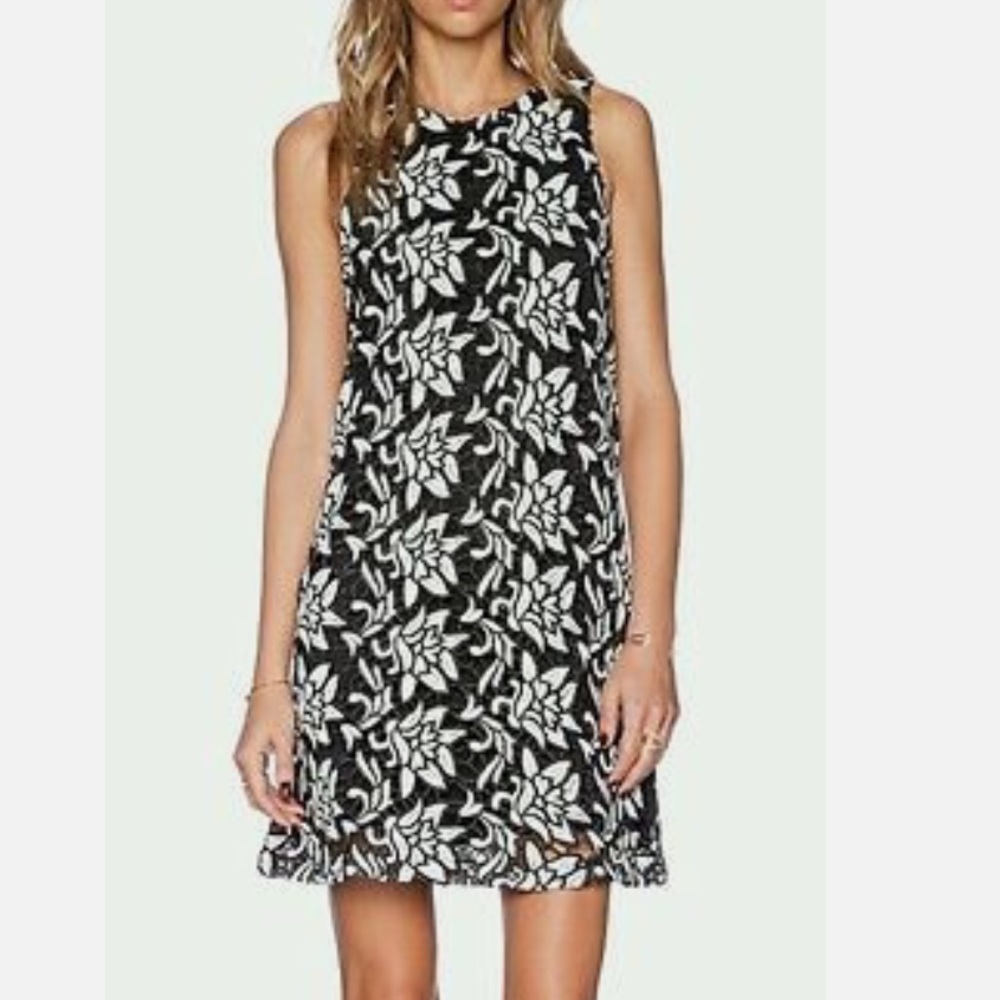 Sam Edelman Black and White Floral Dress